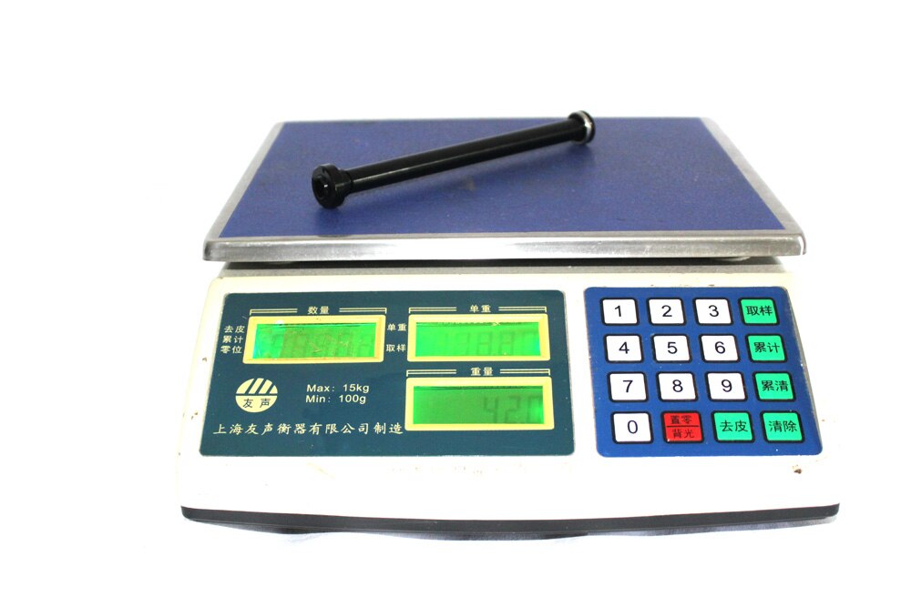 MTB bike alloy rear Thru axle 142*12mm quick release mountain bike replacement QR in anodized Black Thread Pitch 1.5mm 1.0MM