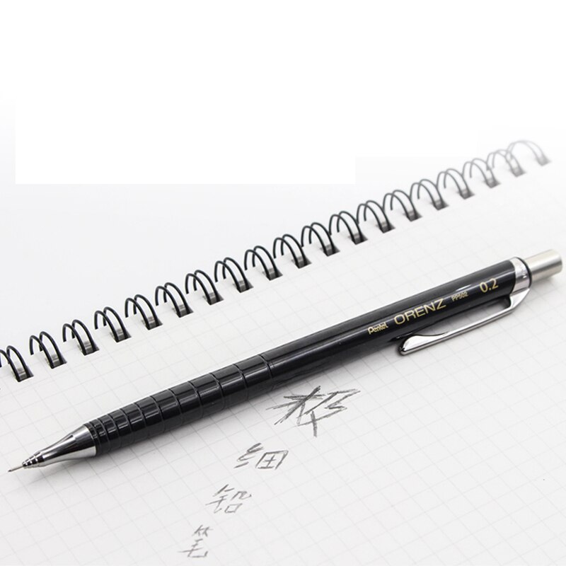 1 Pentel bardzo cienki ołówek 0.2/0.3mm XPP502/XPP503 wysokiej jakości system zapobiegający zerwaniu ołówek automatyczny Orenz chowany metal