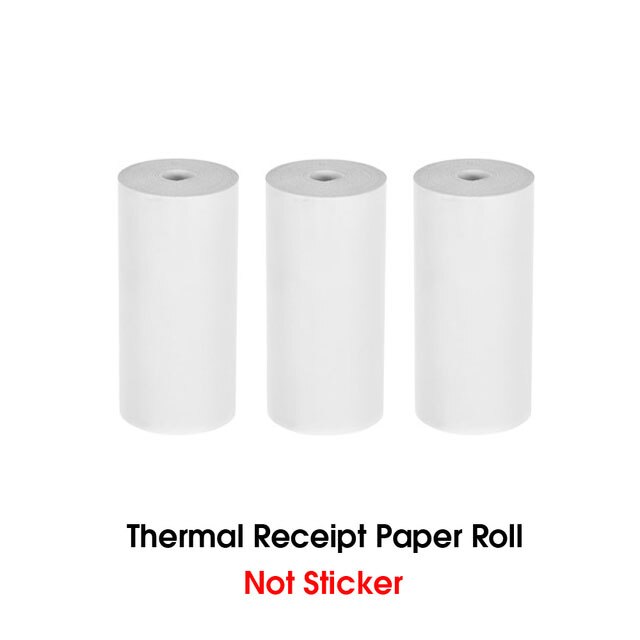 Peripage 56X30Mm Thermisch Papier Label Papier Sticker Papier Voor Thermische Pocket Mini Printer A6 A8: White 3 Rolls