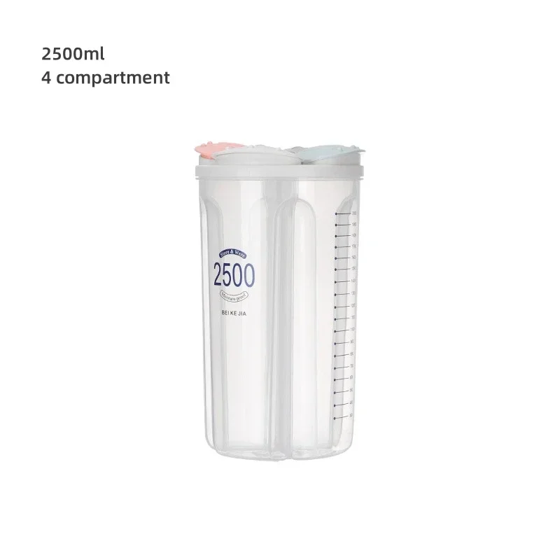 Mehrkorn-Lagertank, Bohnen, Spaghetti-Mehl, Getreidedosen, versiegelt, große Kapazität, transparenter Vorratsbehälter, Küchenhelfer: Licht Gelb