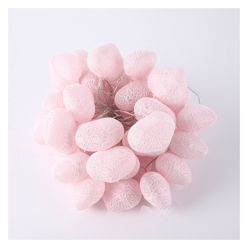 LED Cotton String Fairy Lights Room Ins Decoration Bedroom Night Light Festival Party Tree Rattan Handmade String Light