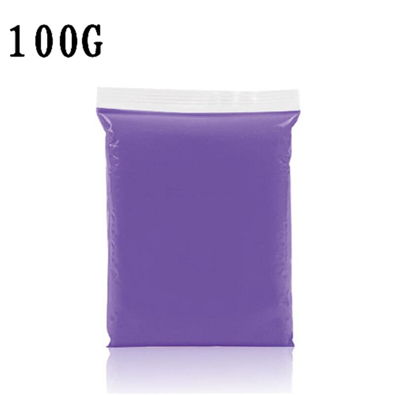 Fluffy Slime Toys Kids DIY Modelling Polymer Clay Intelligent Learning Education Slime Additives Plasticine Toys For Children: Purple 