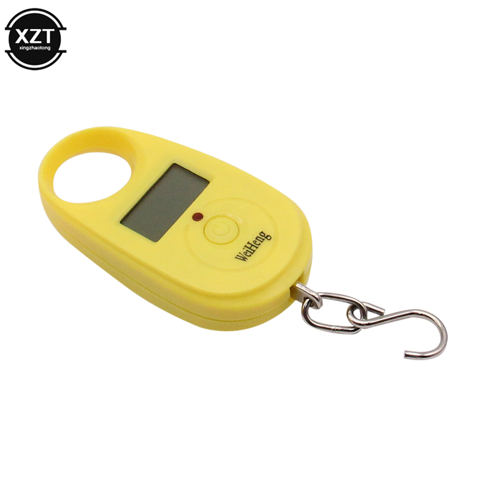 Mini báscula Digital electrónica de 25Kg y 5g, báscula electrónica para equipaje de bolsillo con peso para pesca, gancho para colgar, Mini balanza de pesaje LCD