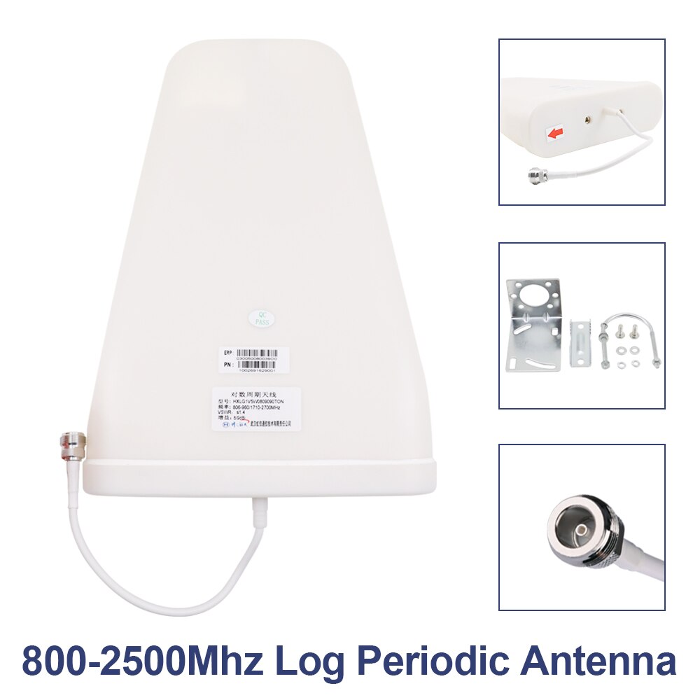 GSM LTE 1800 LCD 70dB 2g 4g Cell Phone Signal Repeater DCS 1800MHz Mobile Amplifier GSM Signal Booster + LPDA /Ceiling Antenna