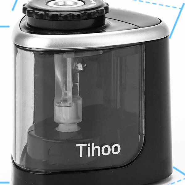 TEN-WIN electric switch black pencil sharpener one hole for 6-8mm pencil sharpener pencil: Default Title