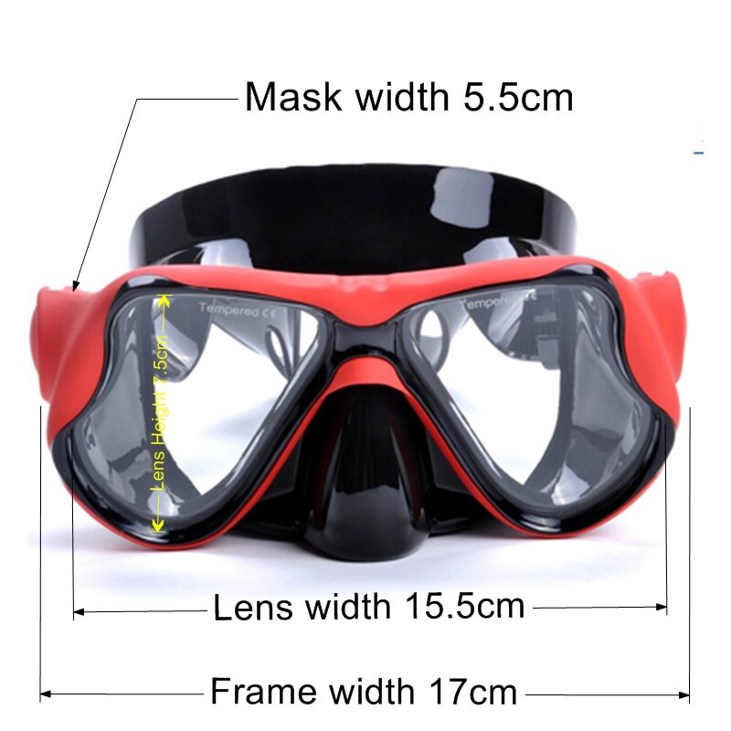 Myopia Diving mask Snorkeling Set nearsighted swimming goggle short sighted nearsightedness -1.5 to -6.0