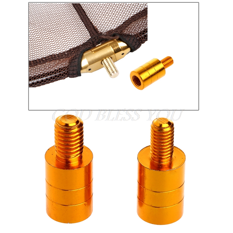 Fishing Landing Net Handle Connector Thread Adapter 10mm To 8mm 8mm To 10mm