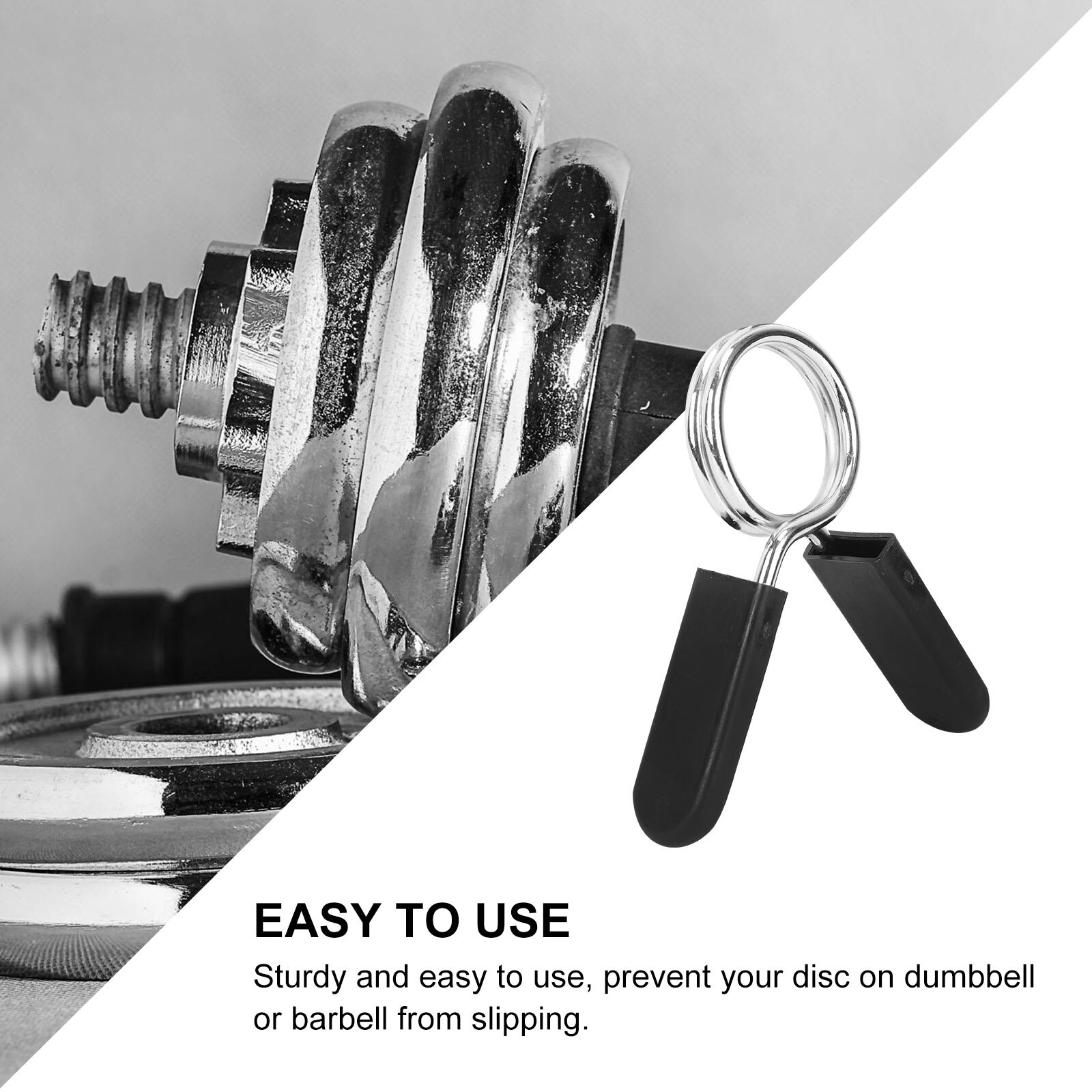 4pcs 28mm Dumbbell Barbell Clamps Spring Clip Collars for Powerlifting Cross Fit Weightlifting Gym