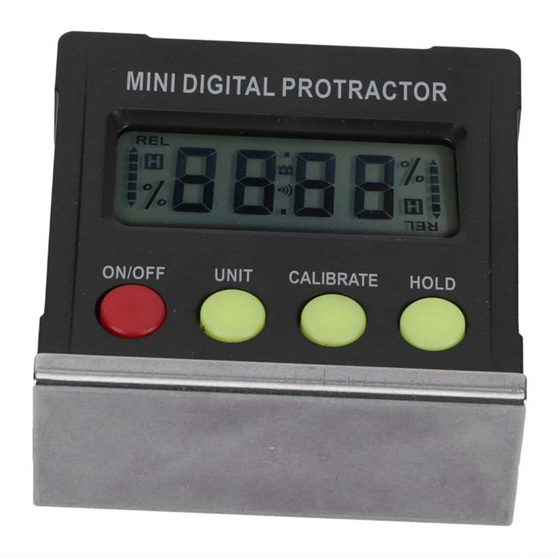 Electronic Level and Angle Gauge Digital Protractor Inclinometer Magnetic Digital Angle Gauge Angle Finder Battery Powered for