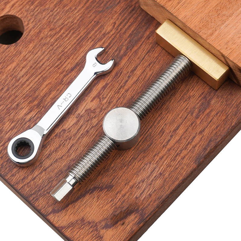 Woodworking Bench Dog Brake Inserts Workbench Fast Fixed Clip Clamp Brass Fixture Vise for 3/4&quot; and 20mm Dog Holes
