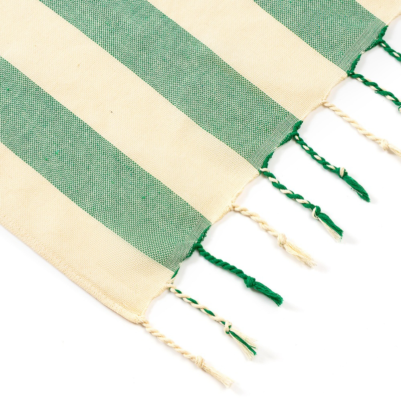 American Tassel Natural Beach Towels, Edged Striped Turkish Bath Towels, 21 Quick-drying Towels