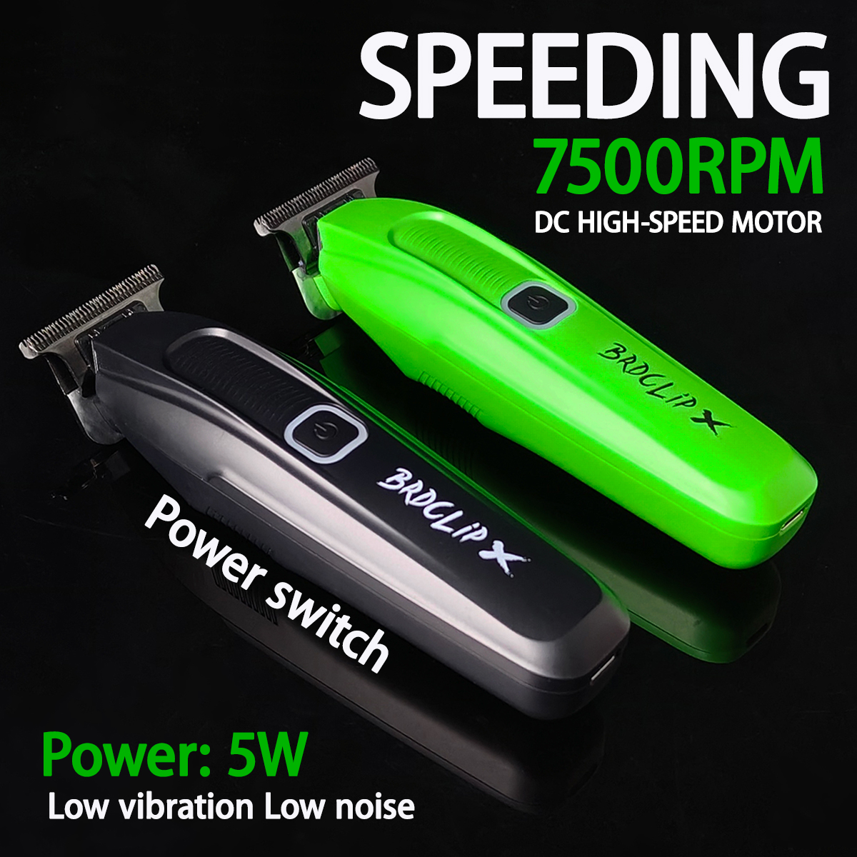 7500 RPM Professionele Tondeuse 0 Afstand DLC Blade Kapper Set 9000 RPM Scheerapparaat Haar Snijmachine Salon Elektrische tondeuse