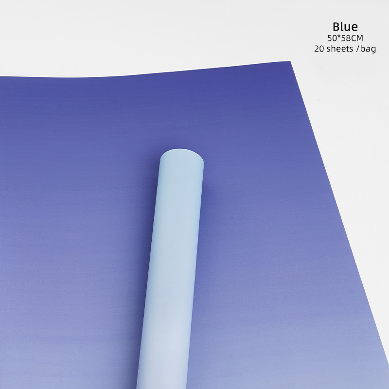 Gradient Rainbow Flowers Wrapping Paper Handmade Bouquet Wrapping Paper Flower Shop Floral Waterproof Packaging Material: DARK GRAY