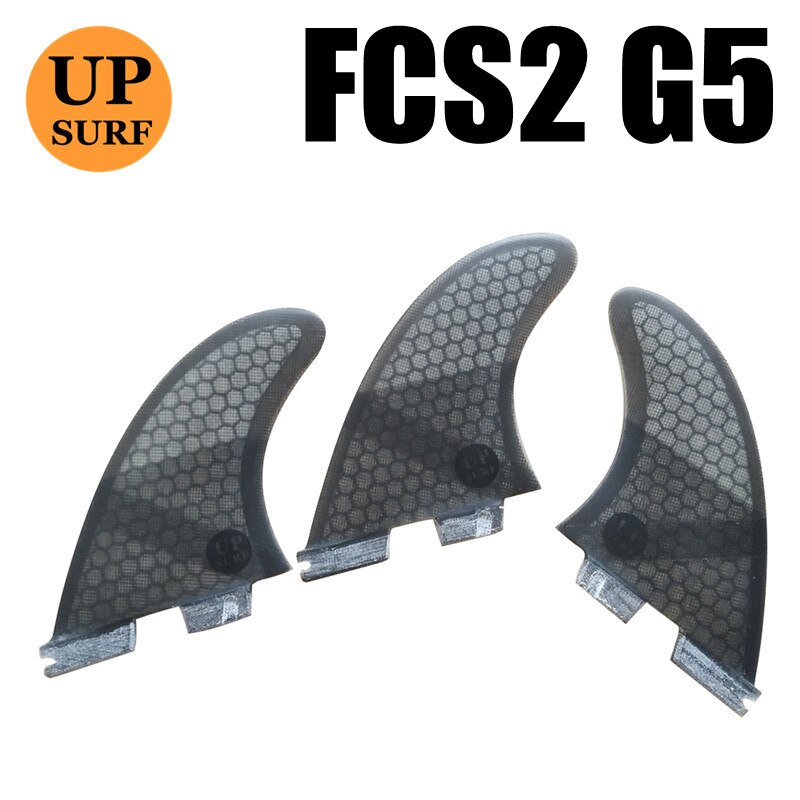 3pcs/4pcs/5pcs fcs2 pinne G7/G5/GL pinne tavola da surf stand up fcs 2 sport acquatici fcs ii pinne quilla surf stand up paddle pinna: G5 black grey