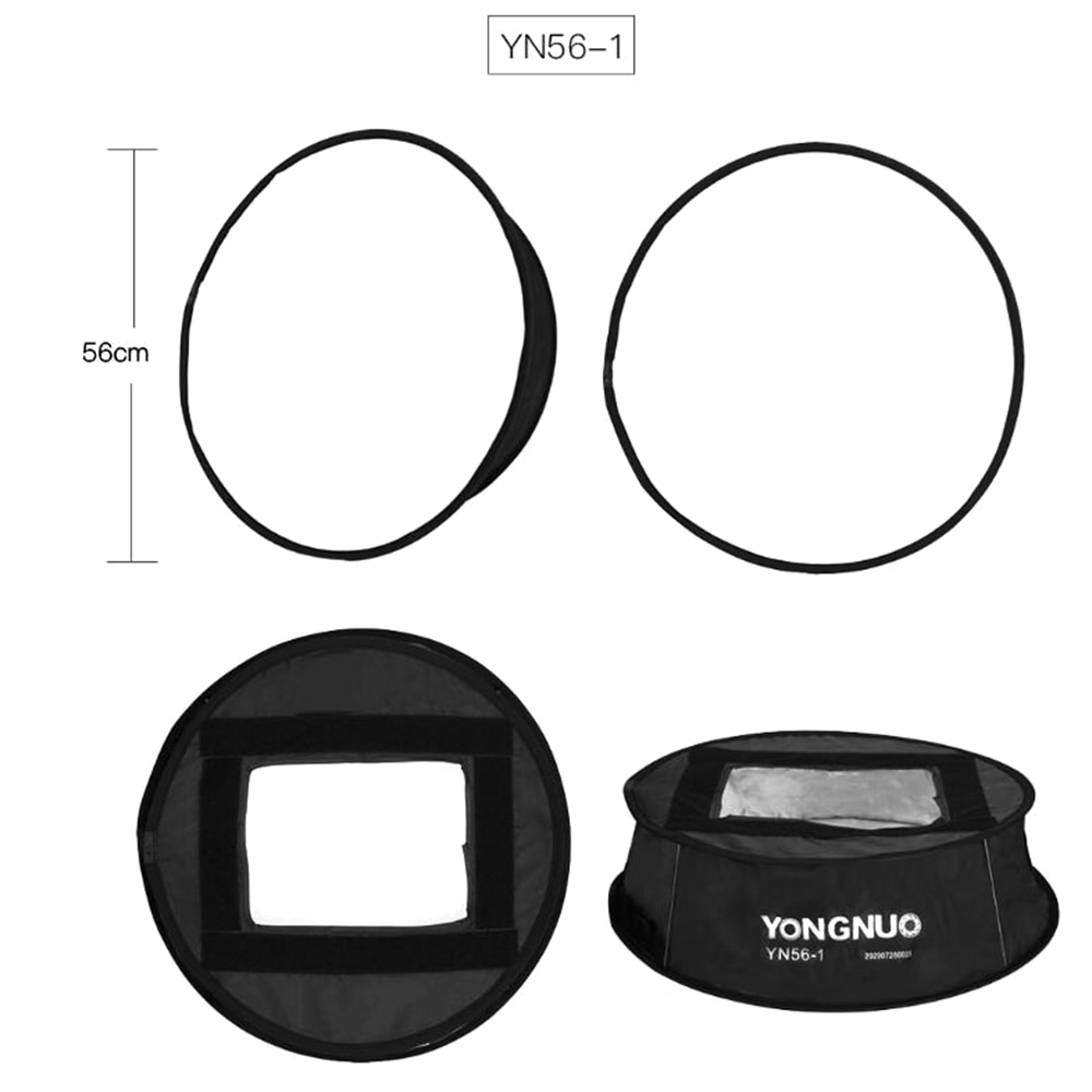 Difusor Softbox Yongnuo para luz LED de vídeo YN300 YN300II YN300III YN300IV YN160III YN320 YN600L YN600LII YN900 iluminación de relleno
