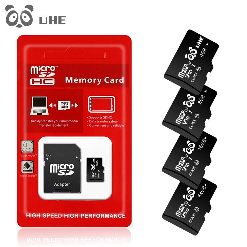 High Speed Black Flash Memory Card 32G Memory Card 4G 8GB Micro SD Carte 16GB 64GB SDXC Class10 TF Microsd for Smartphone Tablet