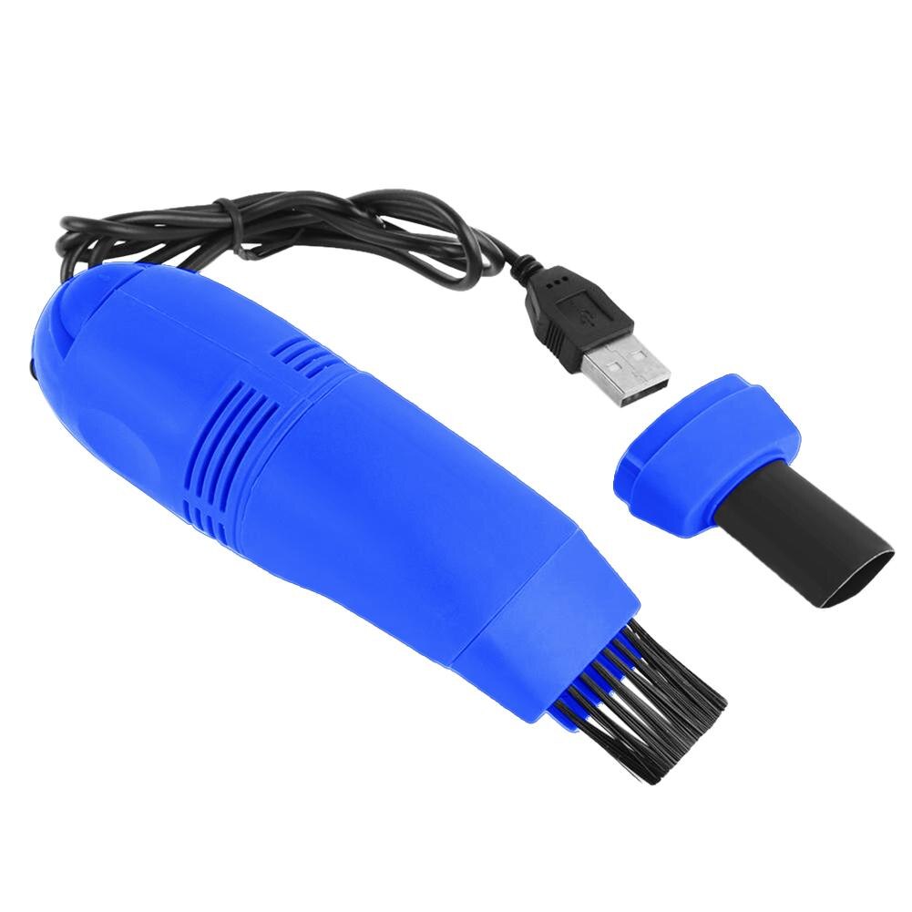 Mini Computer Vacuum USB Keyboard Cleaner PC Laptop Brush Dust Cleaning Kit MGO3 Quickly removes stubborn dust: Dark Blue