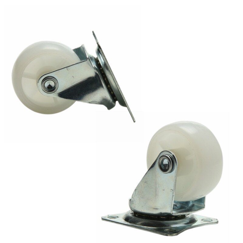 Universele Zwenkwielen Wielen Wit Roller Wiel Voor Meubels Trolley Stoel Swivel Caster Wiel