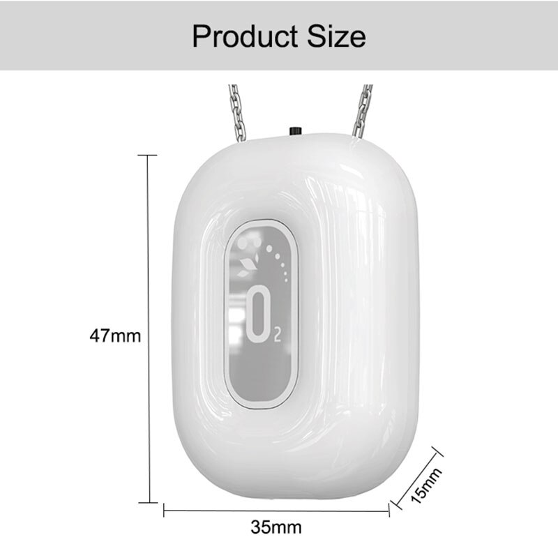 Cornmi Wearable Necklace Air Purifier Mini Portable Negative Ion Generator Low Noise Low Noise Adults Kids For Car Air Purifier