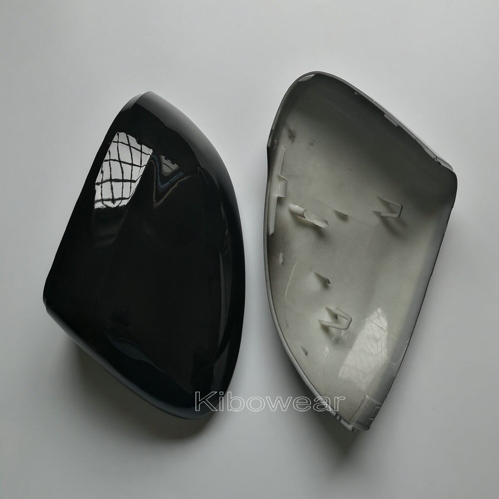 2pcs Black Side Mirror Covers for VW Passat B8 Variant Arteon Caps (Glossy Pearl Black) for Volkswagen