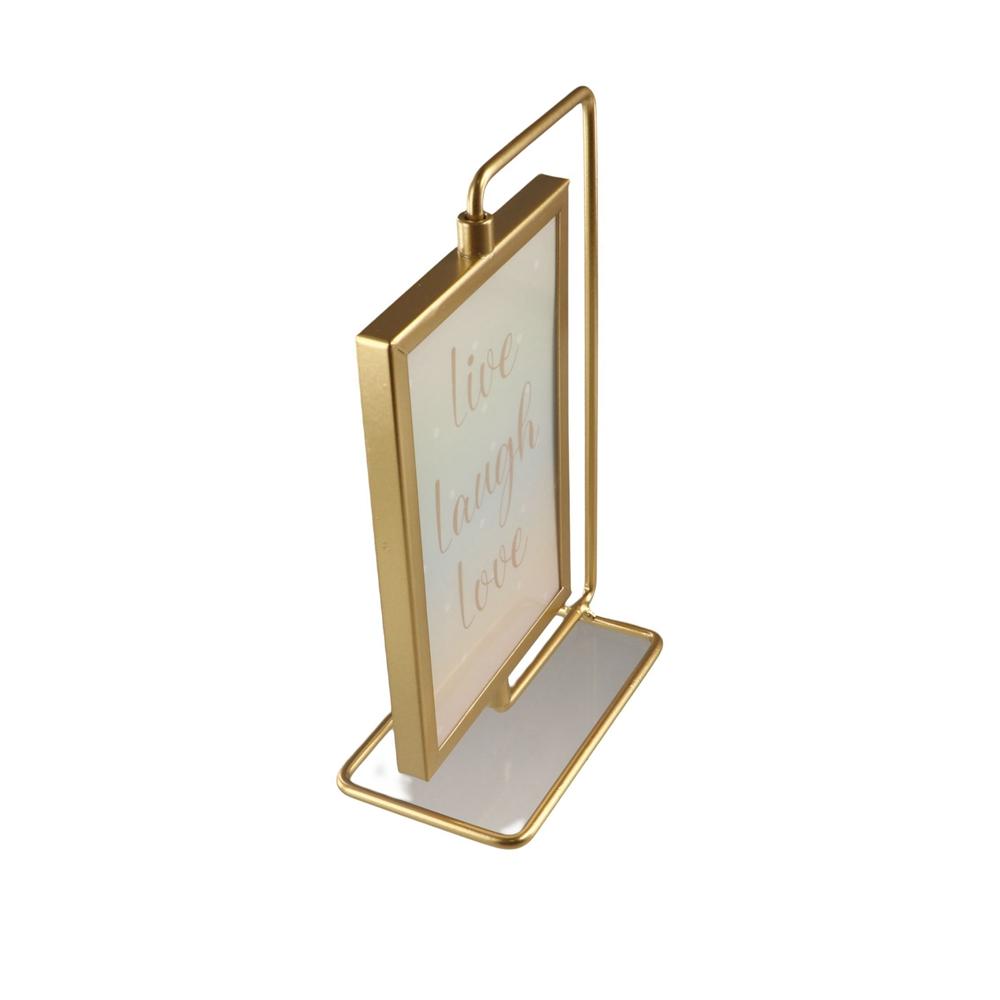 Eleganter, nicht leicht verformbarer Metall-Fotorahmen, moderner drehbarer Fotorahmen, Ornament, minimalistisches Metallhandwerk, Wohnzimmer