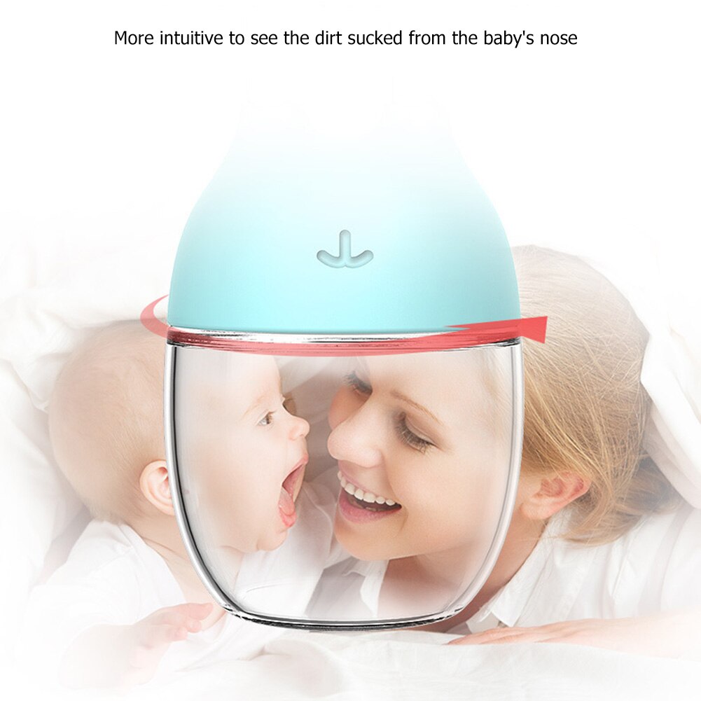 Baby Nasal Aspirator Suction Device For Newborn Children Cleaning Snot Feces Suction Nasal Congestion Cleaner PC Cup Removable