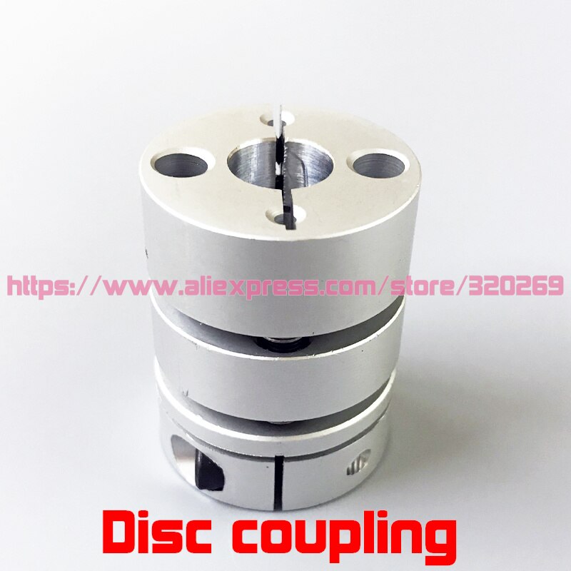 2PCS Servo Motor Shaft Coupling 5, 6, 6.35, 8 10Mm Aluminum Double Disc Coupler Disk D26 L35