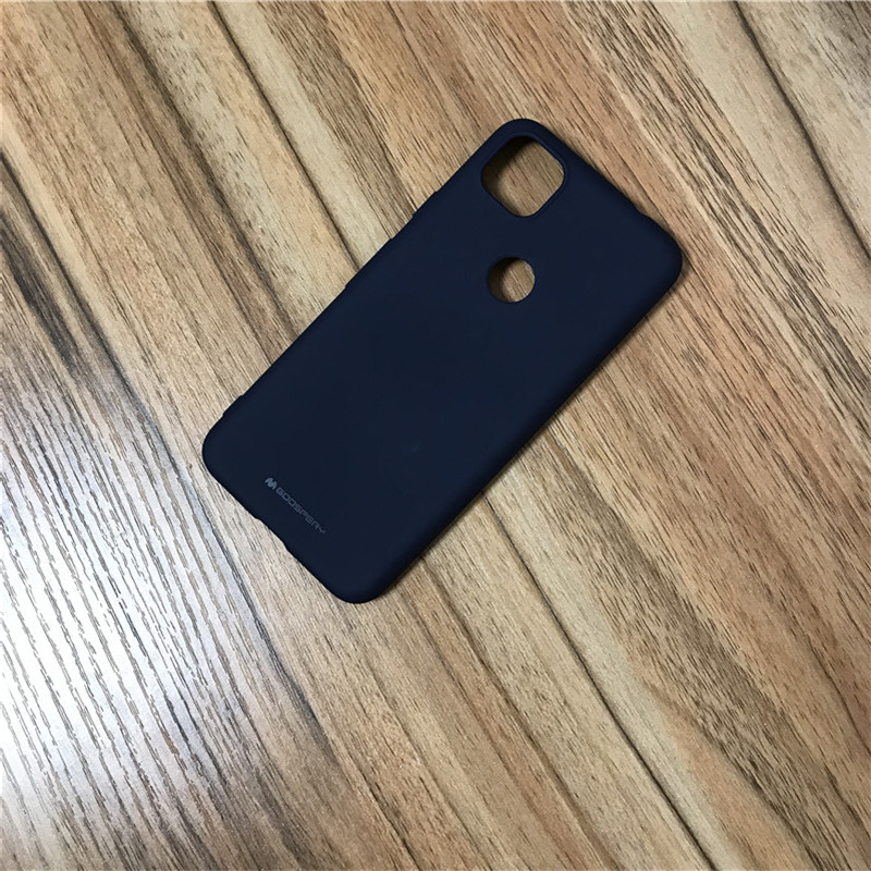 fallen Für Google Pixel 5 5A Weich berühren Gefühl Silizium Tpu Abdeckung: Pro Pixel 5 / Mitternacht Blau