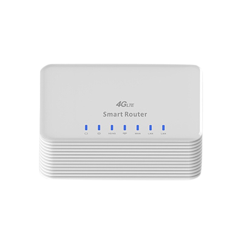 Huishoudelijke 4g router lte draadloze router mobiele wifi hotspot modem simkaartsleuf lan-poort ondersteuning simkaart draagbare draadloze router: Default Title