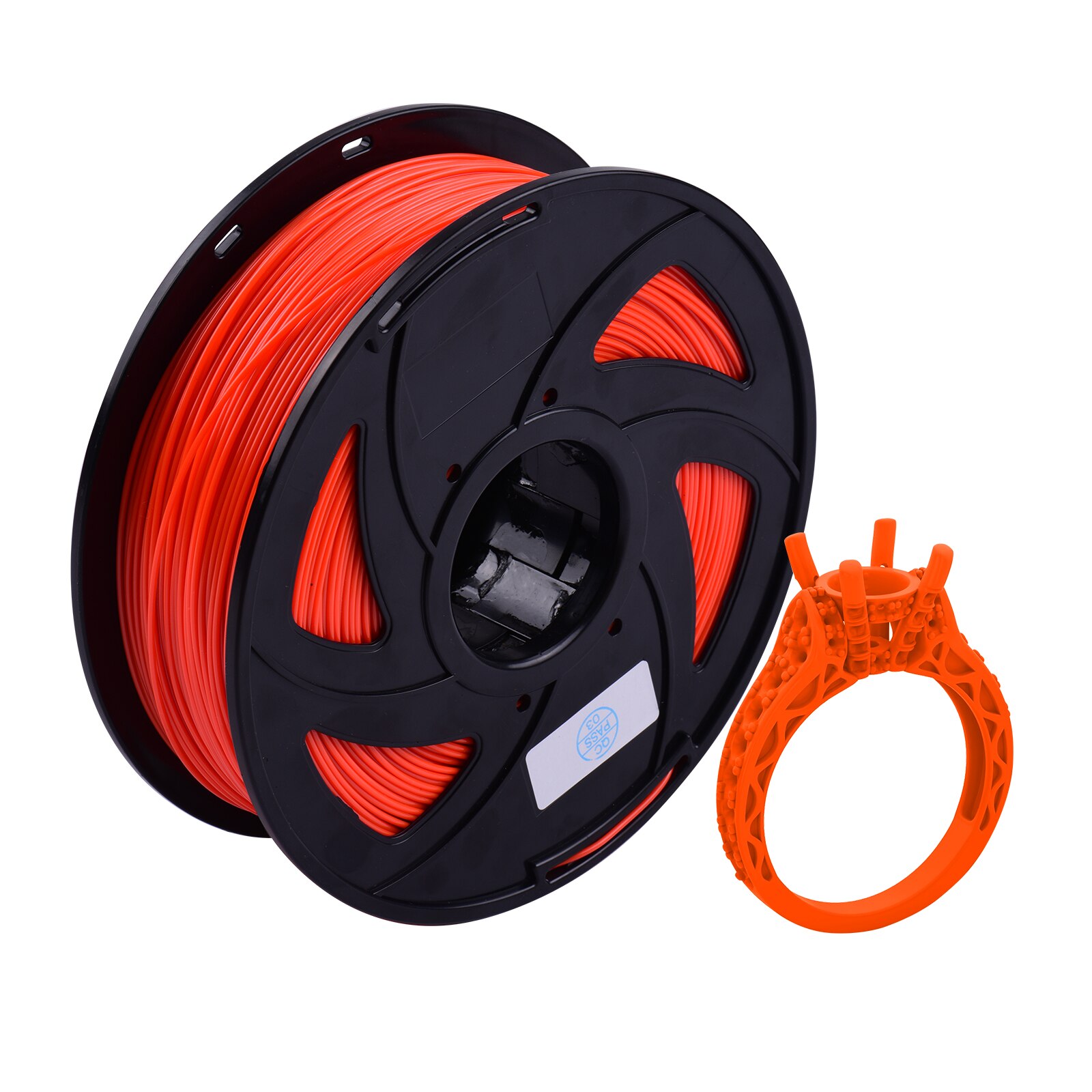 Aibecy-filamento PETG para impresora 3D, carrete sellado al vacío de 1,75mm, 1kg/2,2 libras, para la mayoría de las impresoras 3D FDM, 8 colores opcionales: Naranja