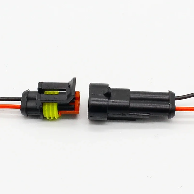 Connecteur électrique étanche à 2 broches, 10 pièces/lot, adaptateur avec fil AWG pour voiture, véhicule, motos