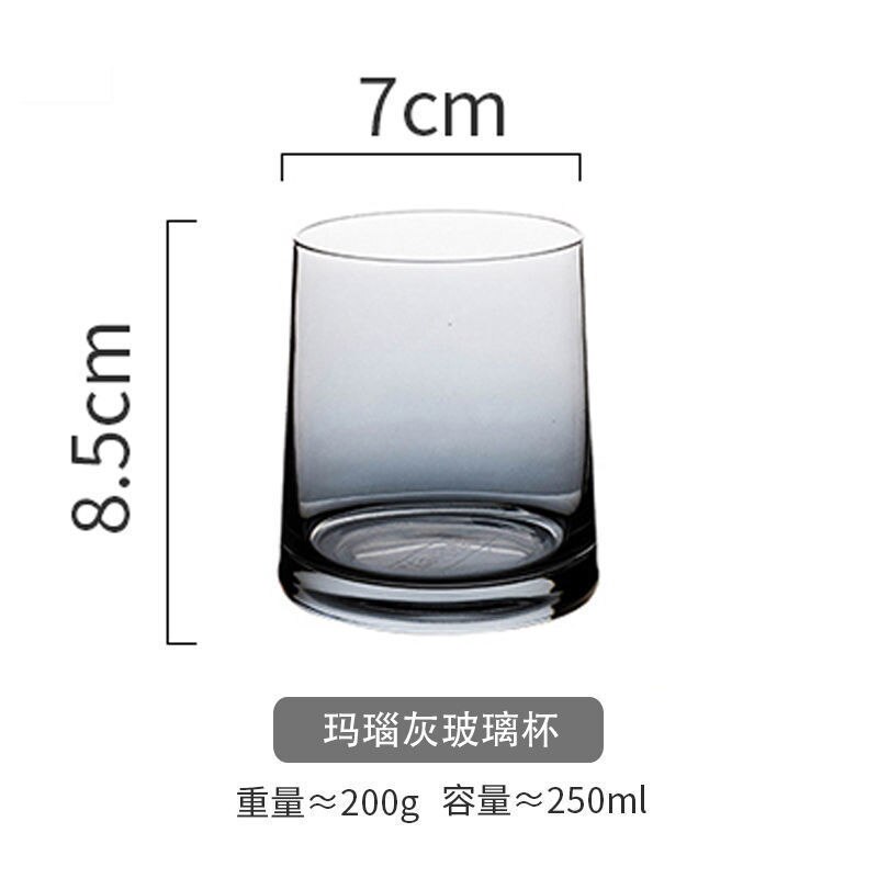 Nordic Style Ins Colorful Whiskey Glass Cup Coffe Mug Household Whiskey Glass Mug Transparent Water Glass Cup Drink Juice Glass: Green