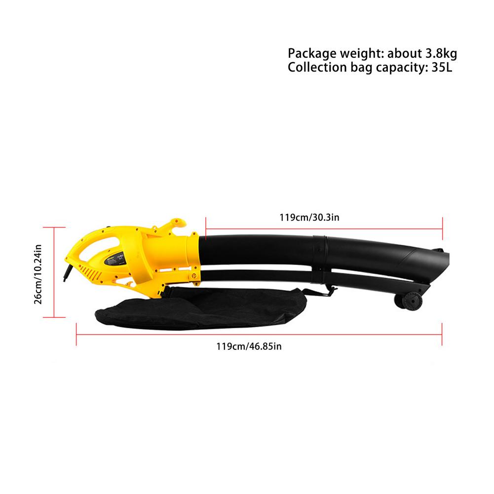 Power Tool Leaf Suction Machine High-power Portable Garden Leaf Shredder Blowing And Suction Dual Purpose Hair Dryer
