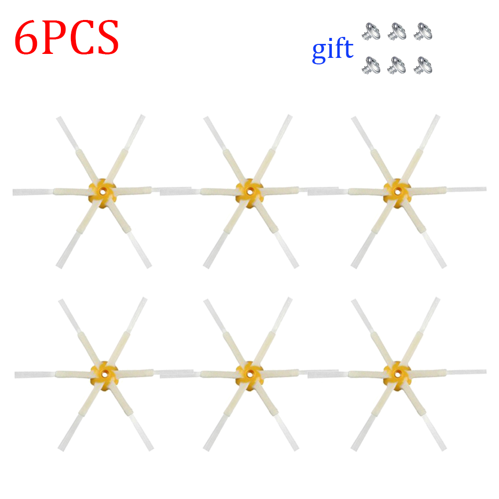 Kit de reemplazo de cepillos/filtros Hepa para iRobot Roomba serie 600, 610, 620, 630, 650, 660, piezas de limpiador al vacío, accesorios: SMT100-6PCS