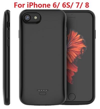 4000mah Battery Charger Case For Iphone Se 5se 5 5s Power Bank Charging Powerbank Case For Iphone 5 6 7 8 X Battery Case: For iphone 6 6s 7 8