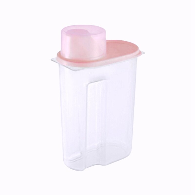 1,9/2.5L dispensador de cereales con caja de almacenamiento con tapa envase de plástico para arroz alimentos sellado tarro latas para cocina grano frutos secos refrigerios: P / L