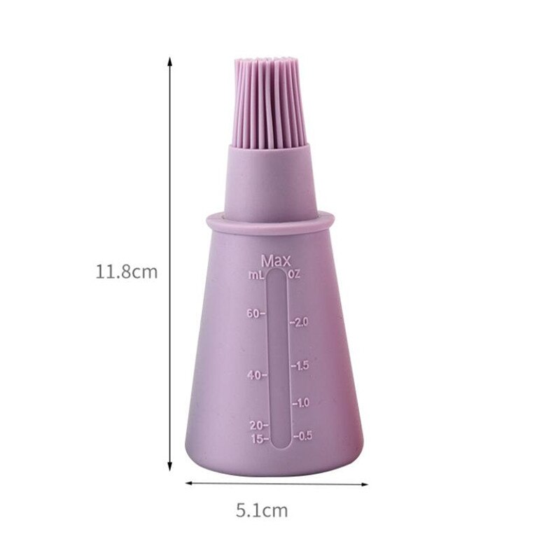 Pincéis de silicone europeus para assar, ferramenta de cozinha com escala, pincel para assar pão, cozinhar, raspar, grelhar