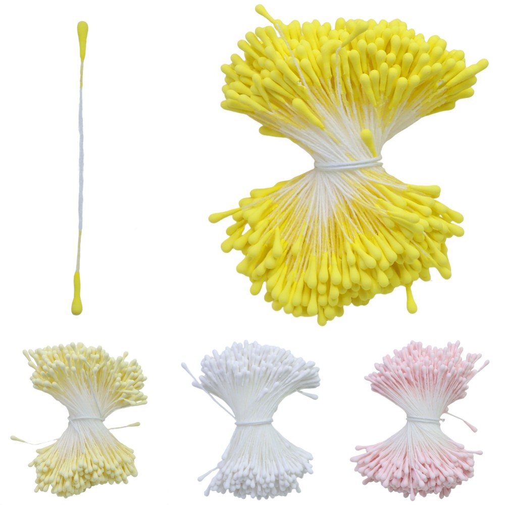 Estambre de flor Artificial, miniperla pistil para boda, , decoración del hogar, accesorios DIY, 2mm, 400 piezas