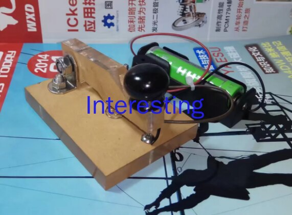 Caja de batería con teclas cargadas y sonido de zumbador, ejercitador Flash CW, código Morse