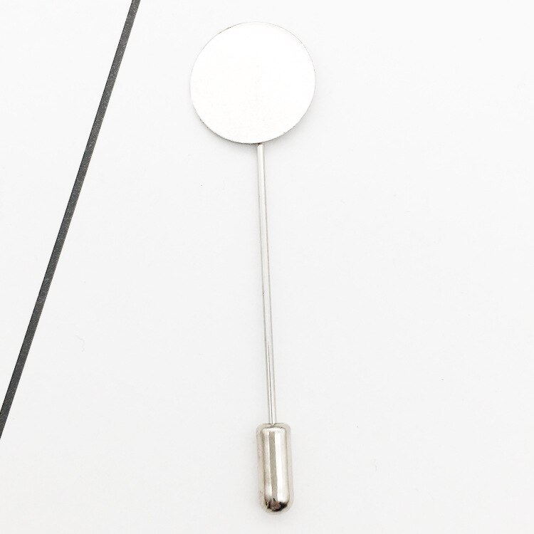10 st diy boutonnieres kavaj brosch stift pärla kavaj klänning smycken gör tillbehör plagg stift bas tom bricka broscher  d147