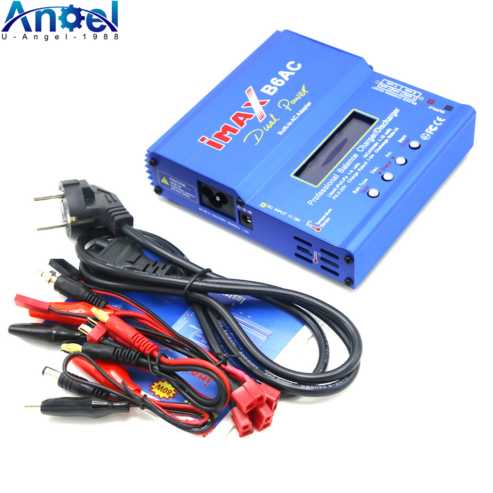 Imax B6 AC RC chargeur 80W B6AC 6A chargeur d'équilibre écran LCD numérique Li-ion LiFe Nimh Nicd PB Lipo déchargeur de batterie