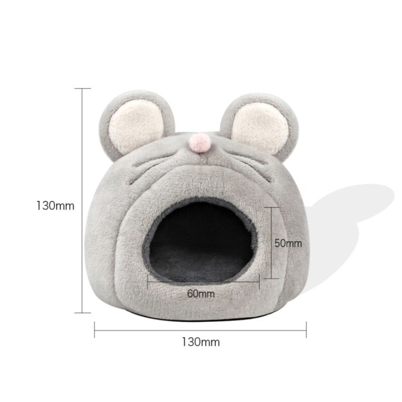 Hamster House Guinea Pig Accessories Hamster Cotton House Small Animal Nest Winter Warm For Rodent/Guinea Pig/Rat/Hedgehog