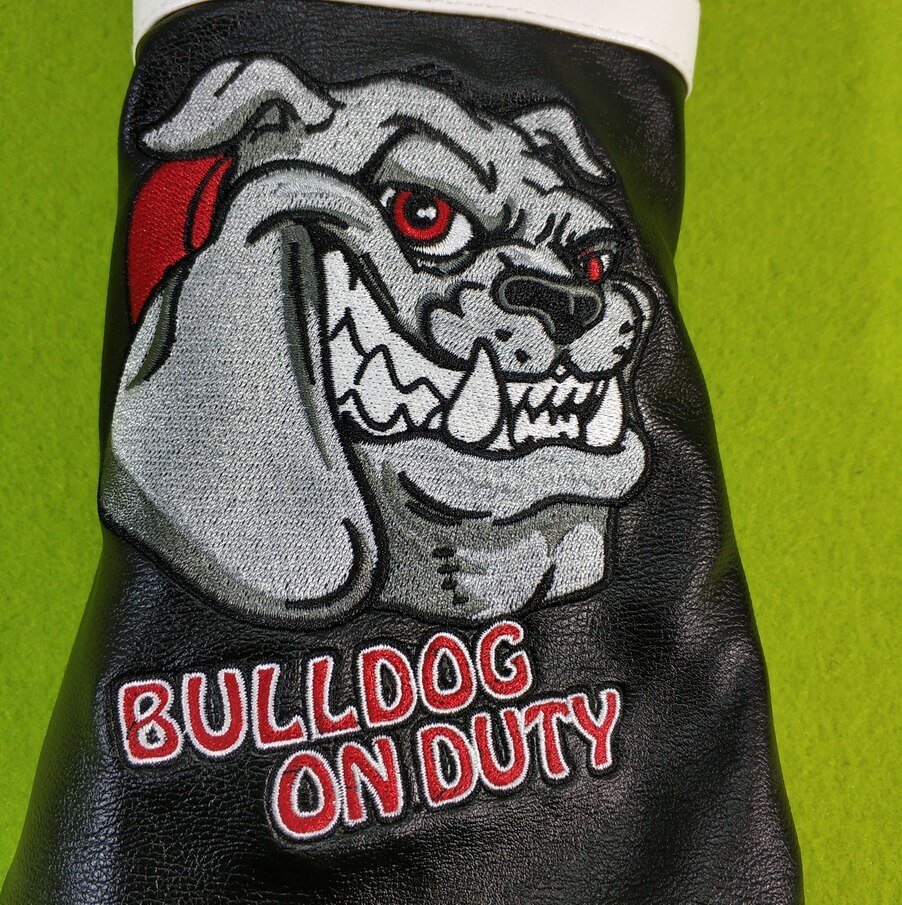 Bulldog Golf Headcover #1 #3 #5 Ut 4 Stuks Set Woods Borduurwerk Pu Leather Putter cover