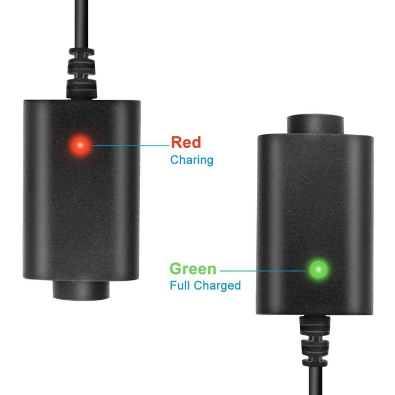 USB Smart Charger Cable, with Overcharge Protection Compatible for USB Adapter Cable with LED Indicator (3-Pack)
