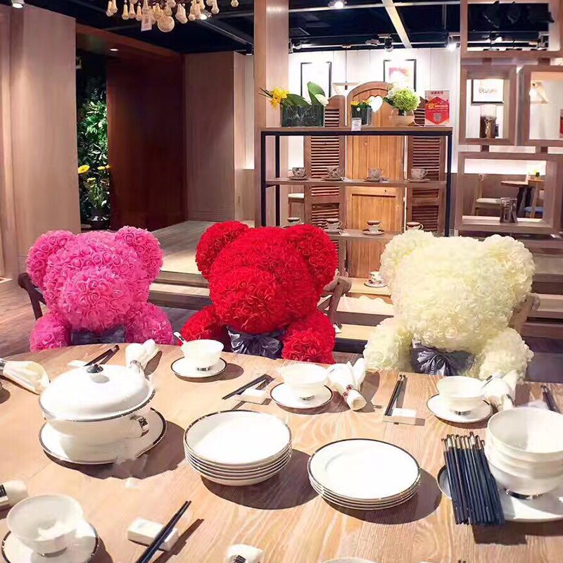 500 pièces/paquet fait à la main Rose fleur Simulation mousse PE décoratif fleur tête guirlande accessoires NOV99