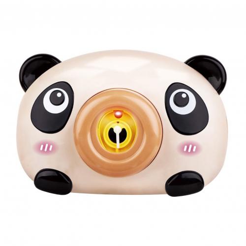 Cute Cartoon Panda Forma di Bolla Impermeabile Della Macchina Fotografica con la Luce Colorata Giocattolo di Musica Per Bambini Giocattoli Educativi per I Regali Dei Bambini: Brown