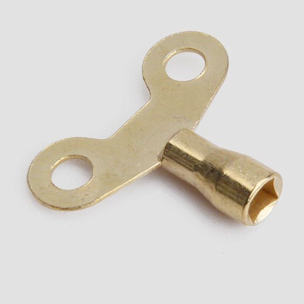 2PCS Water Tap Plumbing Hole Bleed Special Lock Radiator Brass Key Faucet Square Socket #0129