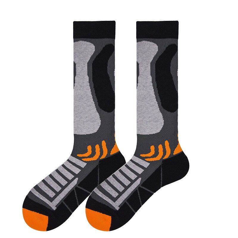 Wool Socks Outdoor Thickened Sports Ski Socks Long Tube Walking Warm And Breathable Quick Dry Socks Cycling Running Sports Socks: Color 3