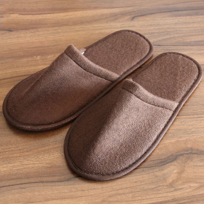 Zapatillas de interior desechables Unisex, calzado informal de Spa para viaje en Hotel o en casa, zapatillas antideslizantes de tela de algodón para hombre y mujer