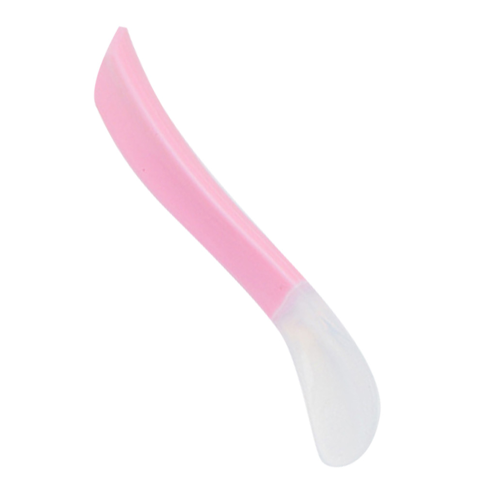 Cucharas de mango de cuchara coloridas utensilios de cuchara de bebé utensilios de cocina Mango antideslizante para aprender vajilla # CL30: C